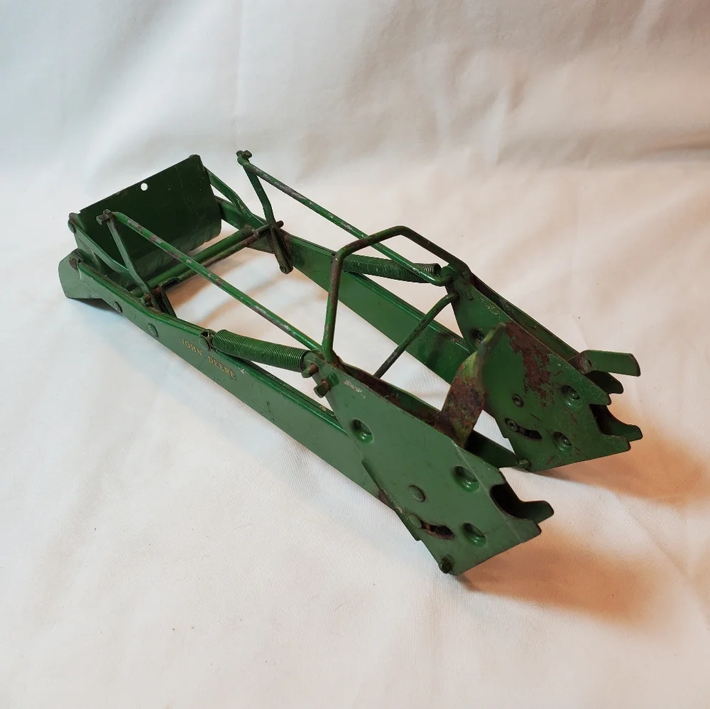 John Deere Vintage 1960's Front End Loader Bucket Toy Made in USA